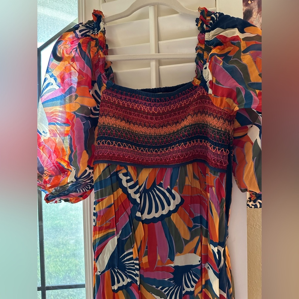 Farm Rio toucan Colorful Patterned Maxi Dress - Picture 4 of 6